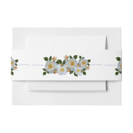 Faixa Decorativa Para Convite Rosas brancas
