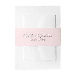 Faixa Decorativa Para Convite Rosas Rosa Românticas, Banda de Casamento de Convi