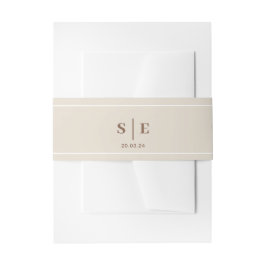 Faixa Decorativa Para Convite SOPHIA Modern Desert Weding Invitation Belly Banda
