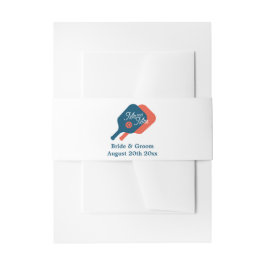 Faixa Decorativa Para Convite Sr. e Sra. Pickleball convite para casamento banda
