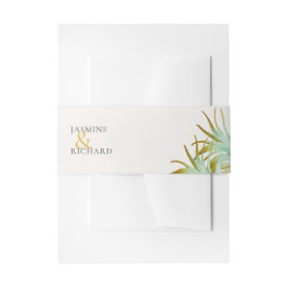 Faixa Decorativa Para Convite Tropical Watercolor Palm Destination Wedding