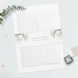 Faixa Decorativa Para Convite Verde tropical deixa vinha