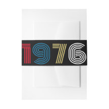 Vintage Retro Stripe 1976 50º aniversário ou Reuni