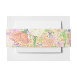 Faixa Decorativa Para Convite Watercolor Floral Garden Party