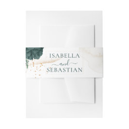 Faixa Decorativa Para Convite Wedding White Emerald Green Rose Floral