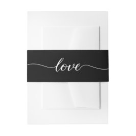 Faixa Decorativa Para Convite White White Elegant Modern Love Casamento