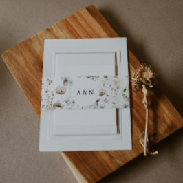 Faixa Decorativa Para Convite Wildflower Wedding
