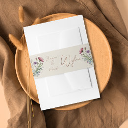 Faixa Decorativa Para Convite Wildflower Wedding