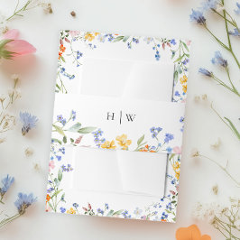Faixa Decorativa Para Convite Wildflower Wedding