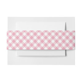 Faixa Decorativa Para Convite Xadrez Rosa Branco