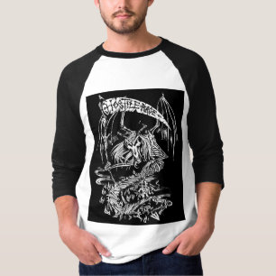 FAIXA HOSTIL: Camisa de concerto de basebol mascul