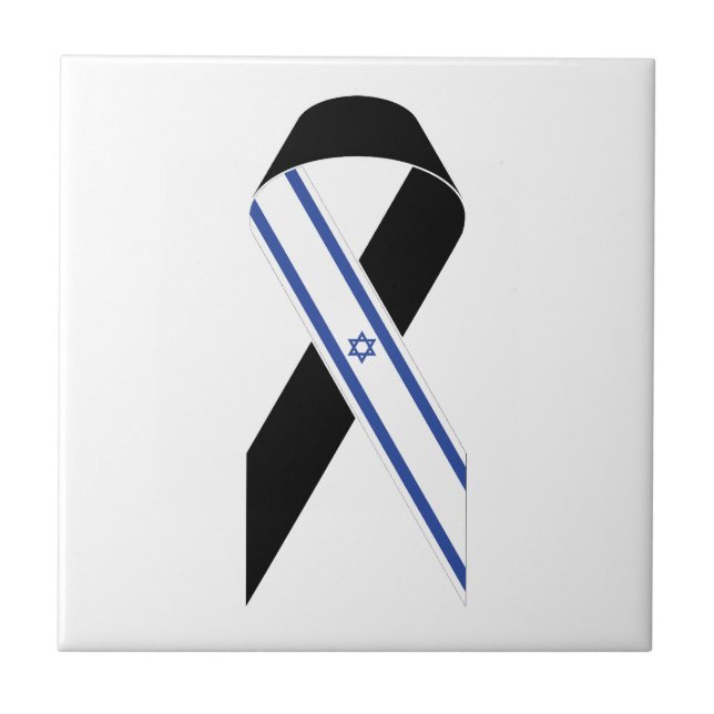 Faixa negra da bandeira israelense (Frente)