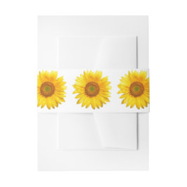 Faixa Para Convite Banda de Belly de Convite Sunflower