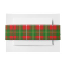 Faixa Para Convite Hay Scottish Tartan Belly Banda