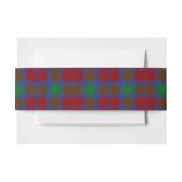 Faixa Para Convite Lindsay Scottish Tartan Belly Banda