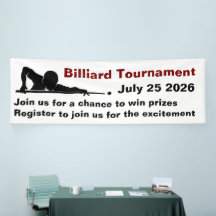 Faixa Promocional do Torneio de Sinuca Snooker
