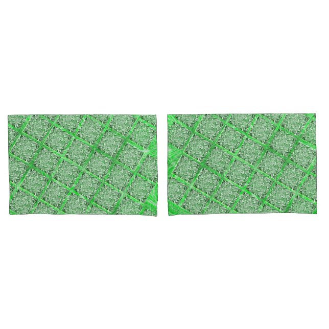 Fakes Folhagens verdes, falso azulejo, quadradas. (Frente - conjunto)