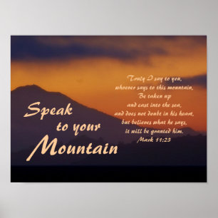Fale a sua montanha, poster personalizado