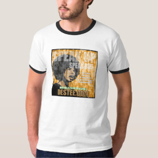 Fale acima das camisetas masculinas