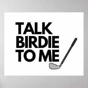 Fale Birdie Comigo Golf Dizendo Poster