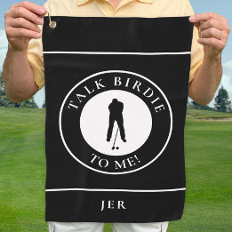 Fale Birdie Comigo Golfer Engraçado Silhouette Bla