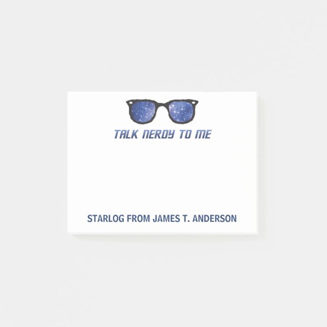 Fale Com Nerdy Sobre O Bloco De Notas Personalizad (Frente)