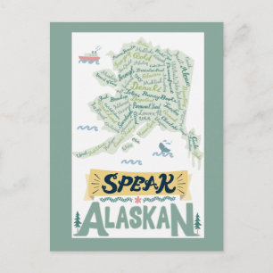 Fale com o Alaskan! Cartão Postal