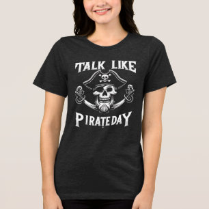Fale Como Design de Camisa Do Dia Pirata