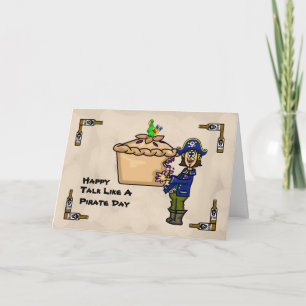 Fale Como Um Cartão De Comida Do Pie Pirata