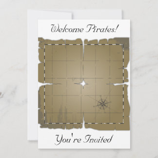 Fale como um Convite de festas pirata