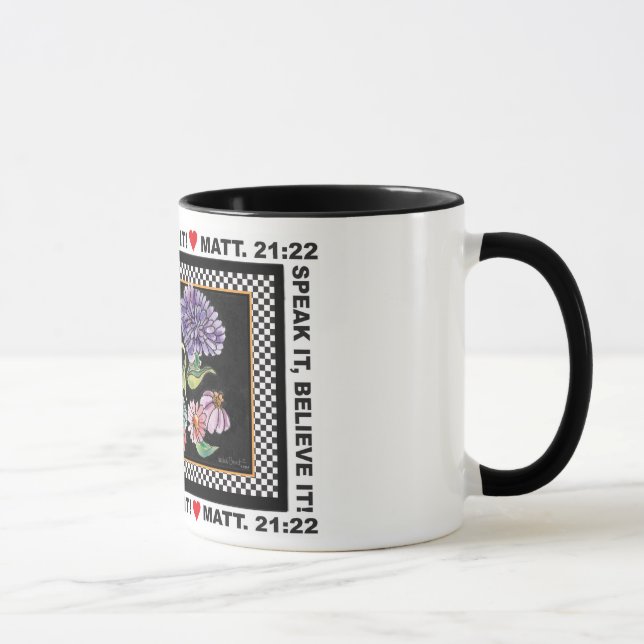 FALE-O, ACREDITE-O caneca de café (Direita)