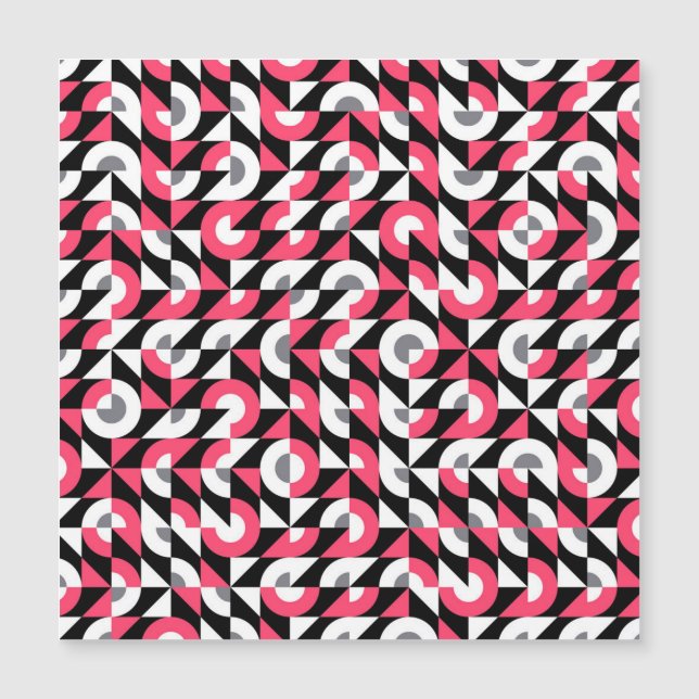 Falha de Vintage: Padrão Geométrico de Abstrato (Frente)