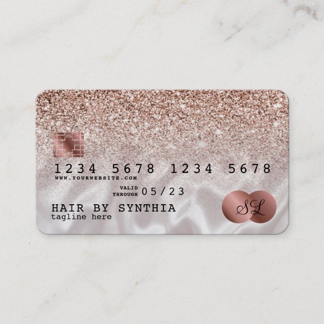 Falha Dourada no Rosa de Estilhamento do Cartão de (Frente)