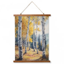 Fall Autumn Birch Trees Nature Landscape Art