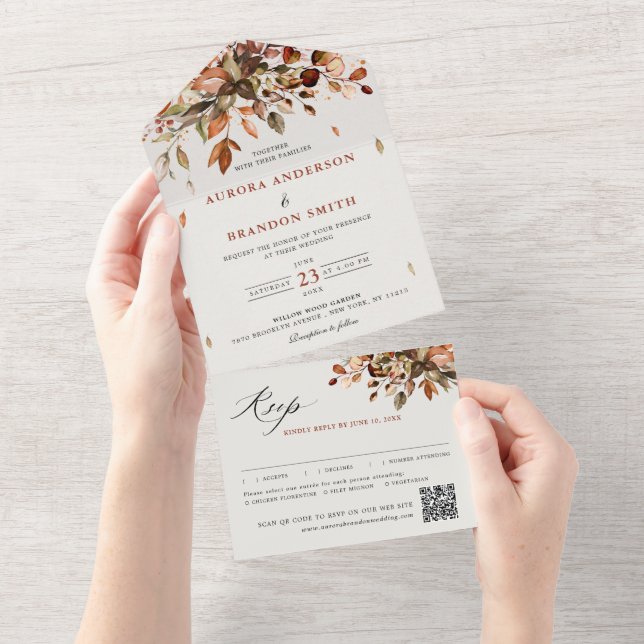 Fall Autumn Deixa Casamento Russo de Boho (Tearaway)
