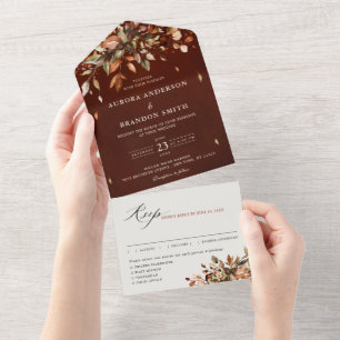 Fall Autumn Deixa Casamento Russo de Boho