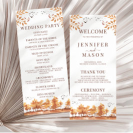 Fall Autumn Tree Deixa Programas De Casamento