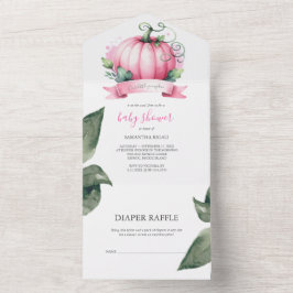 Fall Baby Shower Invances Girl