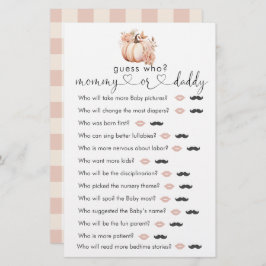 Fall Boho Pumpkin - Jogo "Adivinha Quem"