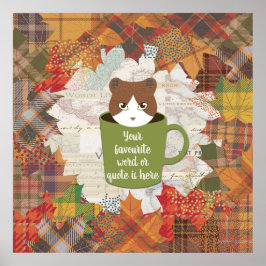 Fall Break Cat Poster