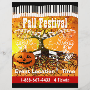 Fall Festival Halloween Event or Fall Event Flyer