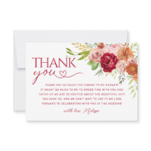 Fall Floral, Cartões de agradecimentos de Flor Mar