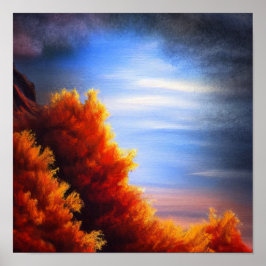 Fall Forest perto do Poster do Oceano