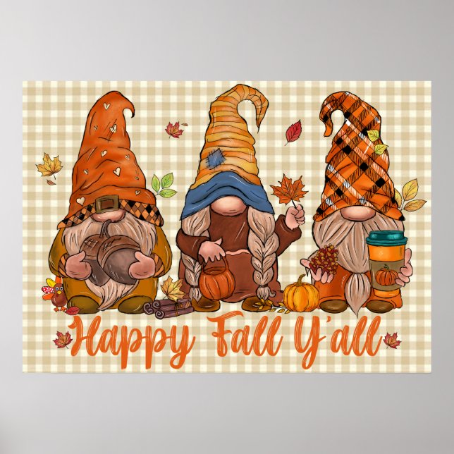 Fall Gnomos Poster (Frente)