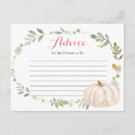 Fall Greenery Floral Cartão de aconselhamento