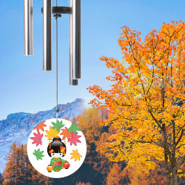 Fall Kokeshi Doll Green Kimono Geisha Girl