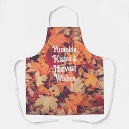 Fall Leaves Pumpkin Kisses & Harvest Wishes 