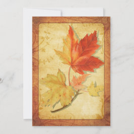 Fall Maple Deixa O Convite De Casamento Ver Dois
