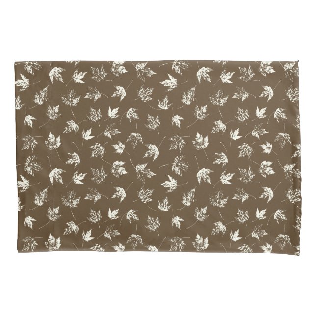 Fall Maple Folhas em castanho - padrão perfeito. (Frente)