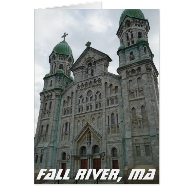 Fall River, Cartão de Saudação da Igreja Gótica em (Frente)